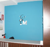Vinil decoratiu sobre pared